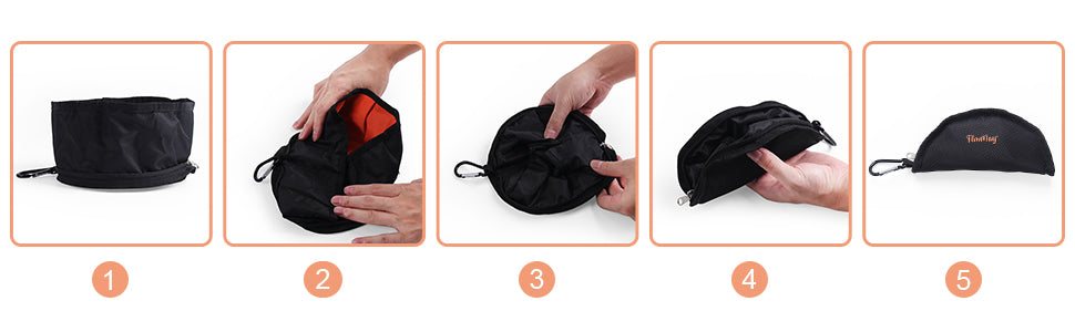 Pet hiking bowl